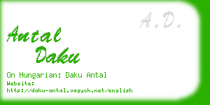 antal daku business card